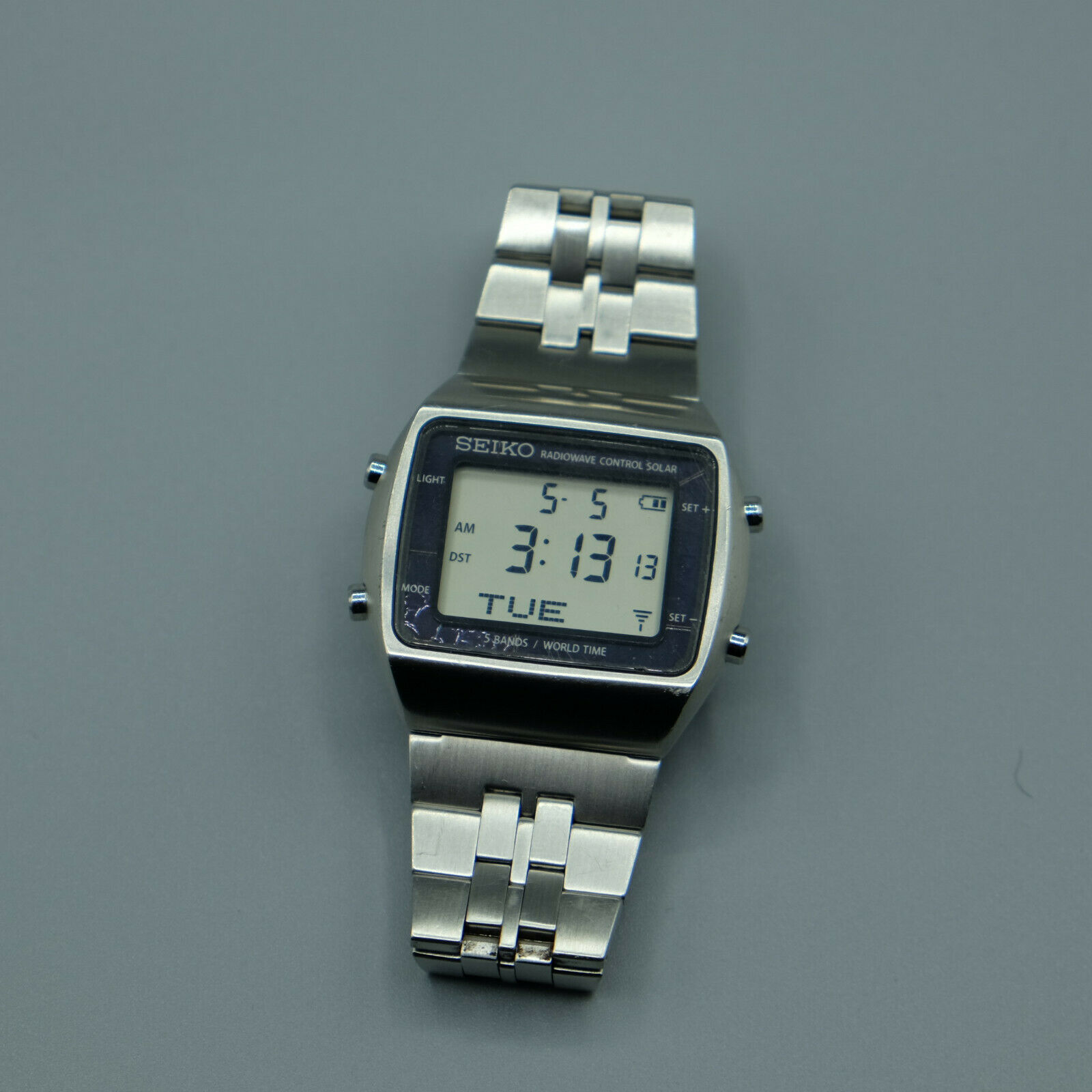 Seiko Spirit SBPG001 S760-0AA0 Digital Solar Watch Stainless Steel Band |  WatchCharts