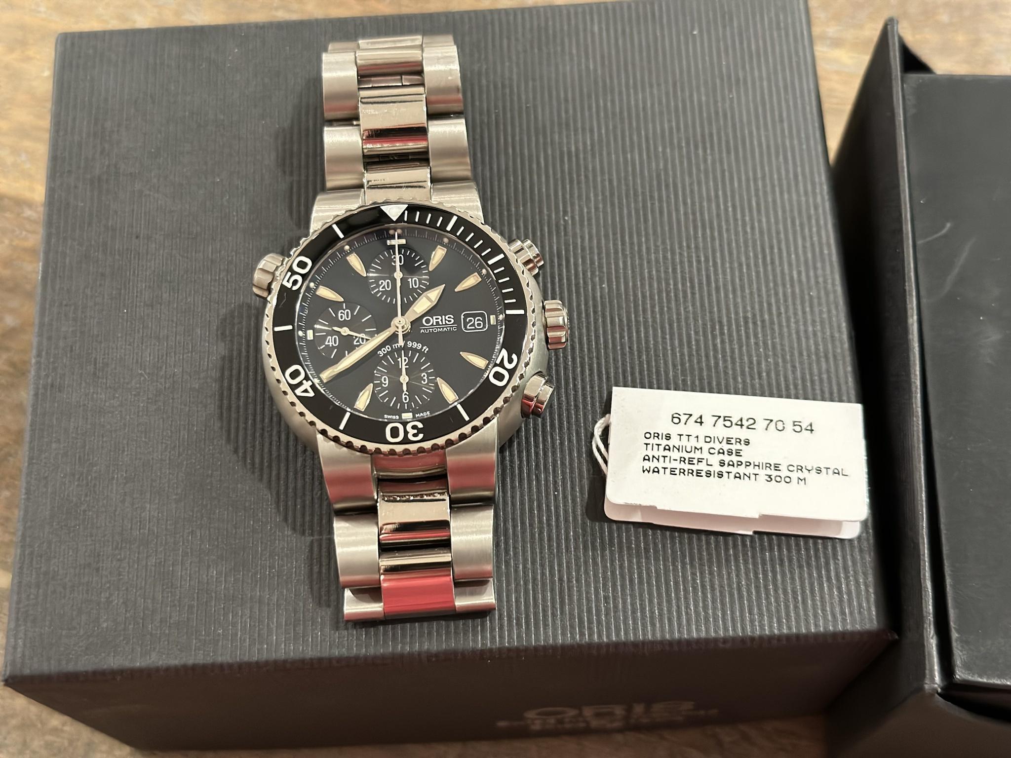 WTS WTT Oris Diver Titan Chronograph Titanium TT1 FL WatchCharts