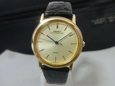 Vintage 1991 SEIKO Quartz watch [SPIRIT] 5S21-6000 Sweep second ...