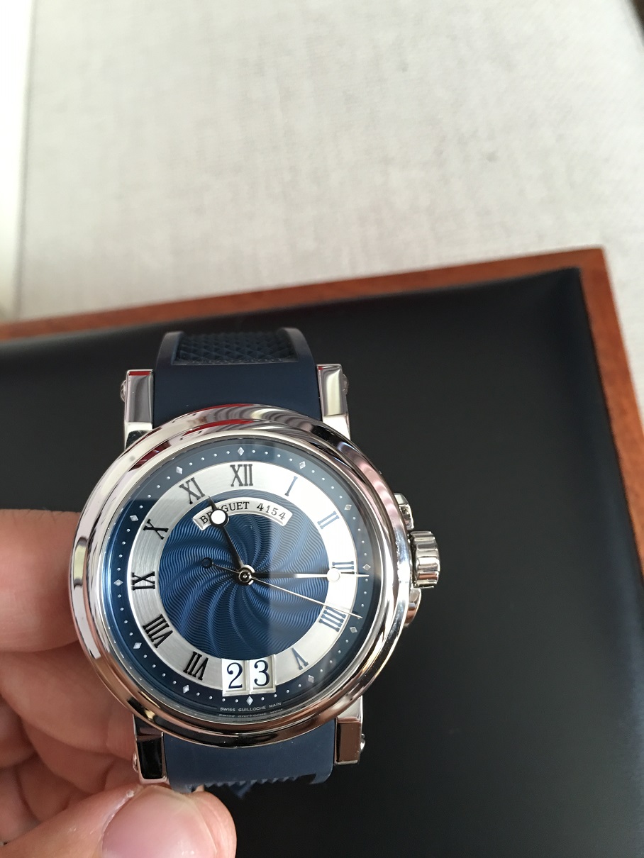 FSOT Breguet Marine Big Date Reference 5817 Rare Blue Dial