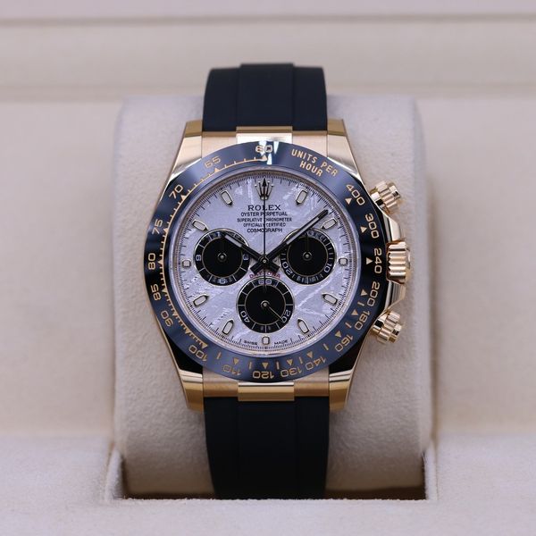 FSOT: Rolex Daytona 116518LN Meteorite Dial Oysterflex – 2021 Box ...