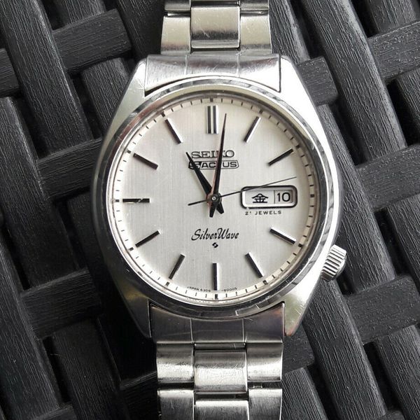 VINTAGE SEIKO 5 ACTUS SILVERWAVE AUTOMATIC 6306-8000 21