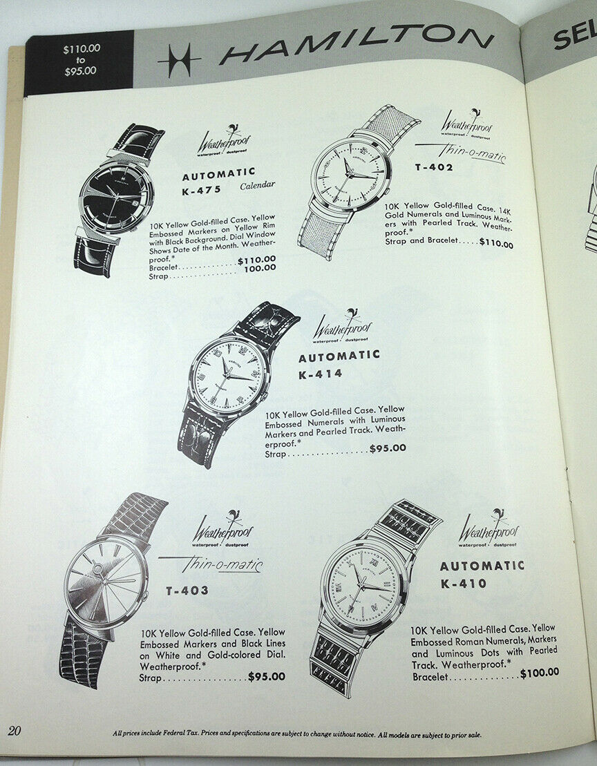 Hamilton deals watch catalogs