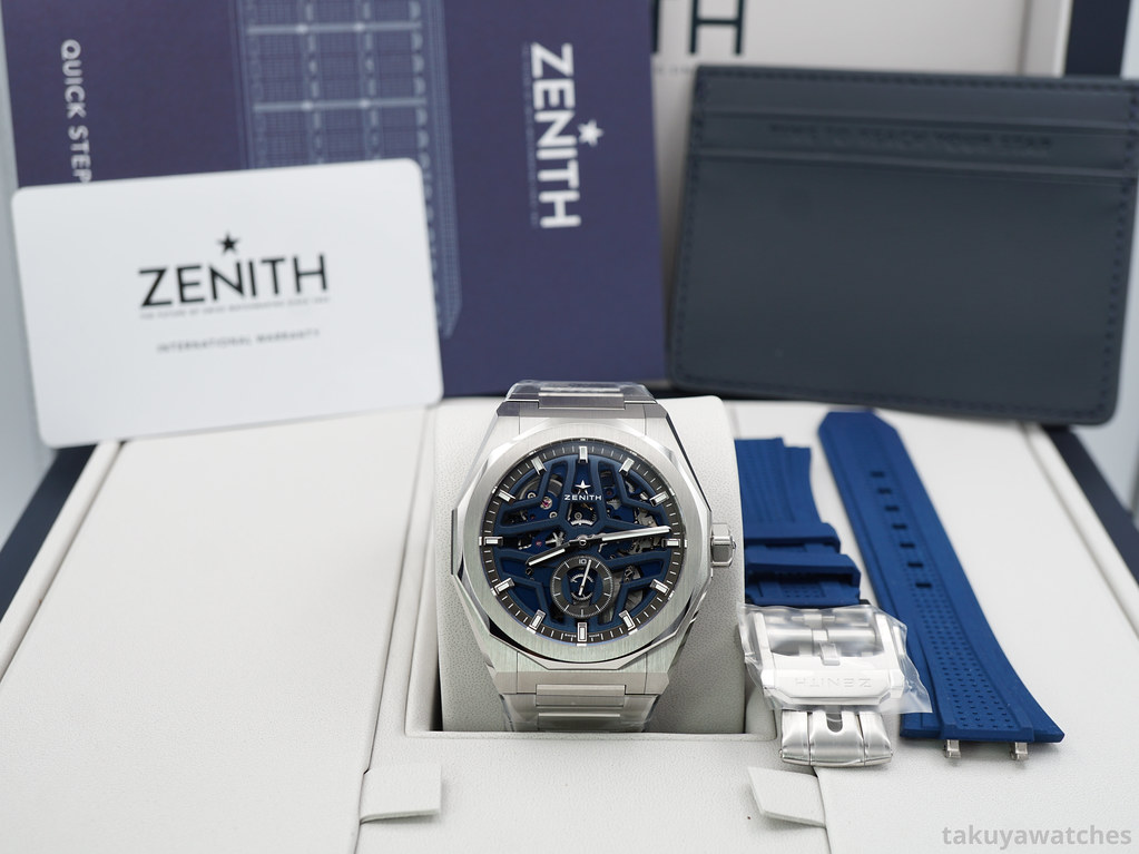 9,675 USD] FSOT:BNIB ZENITH Defy SKYLINE SKELETON BLUE DIAL