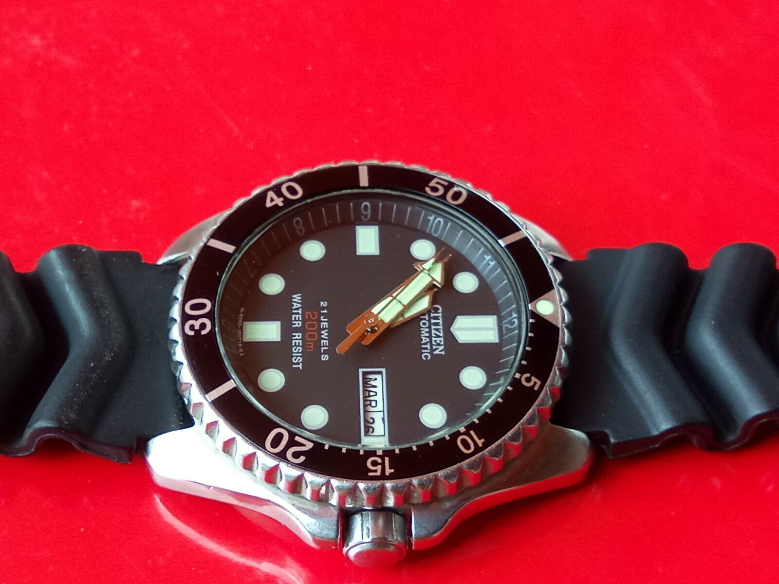 GN-4-S CITIZEN AUTOMATIC DIVERS WATCH 4-824164 Y 200M 21Jewels S.N.600045 |  WatchCharts