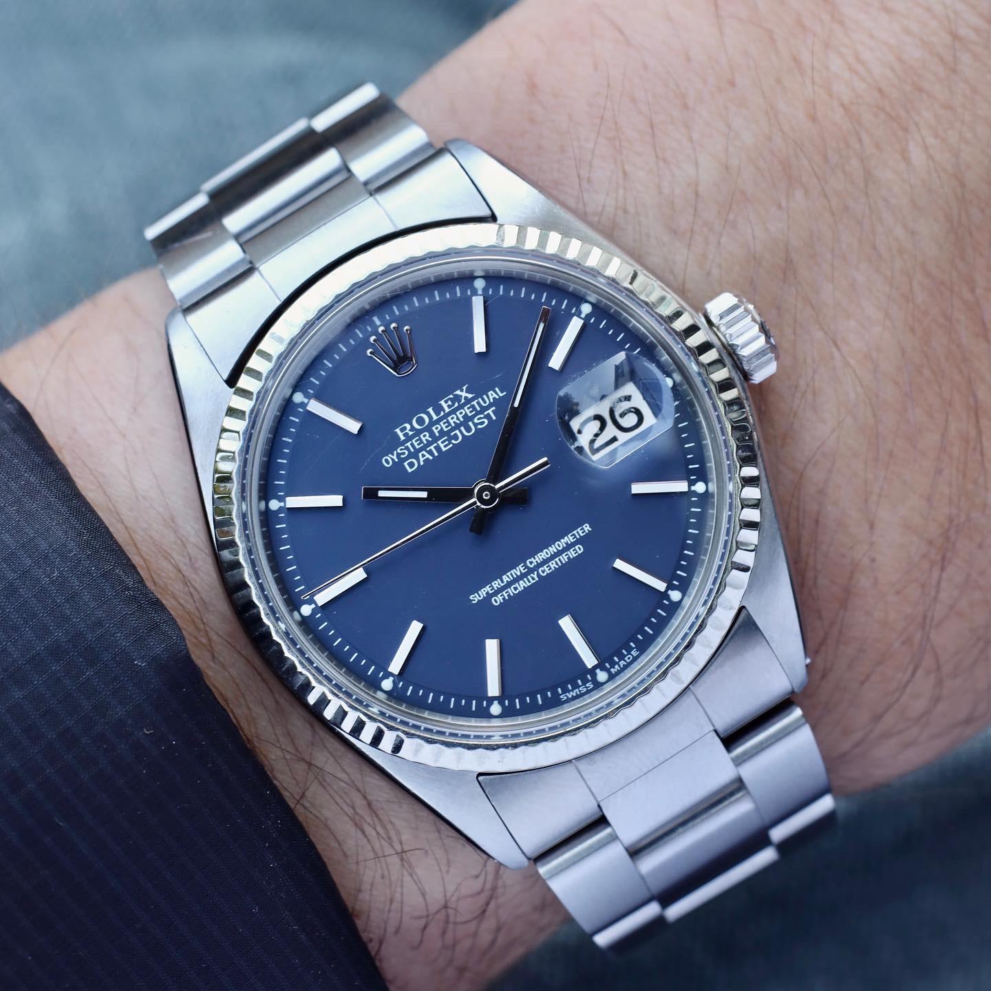 WTS] Rolex Datejust 16030 Blue dial - $4,199 shipped. | WatchCharts
