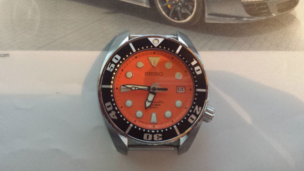 Seiko sumo clearance orange for sale