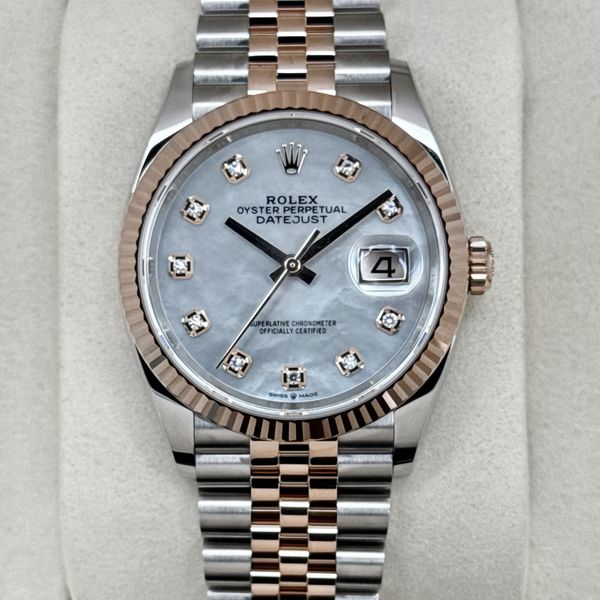 FSOT:NEW 2026 Rolex Datejust 36mm 126231 Two-Tone MOP Diamond Dial ...