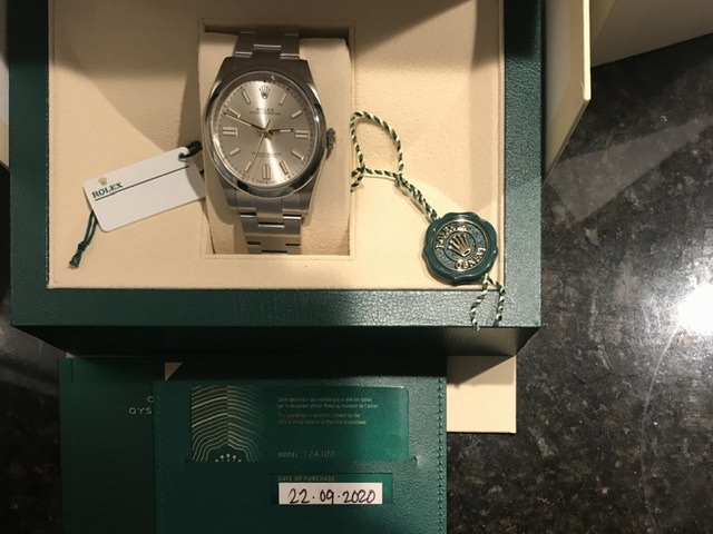 Bnib New Rolex Oyster Perpetual 41 Silver Watchcharts