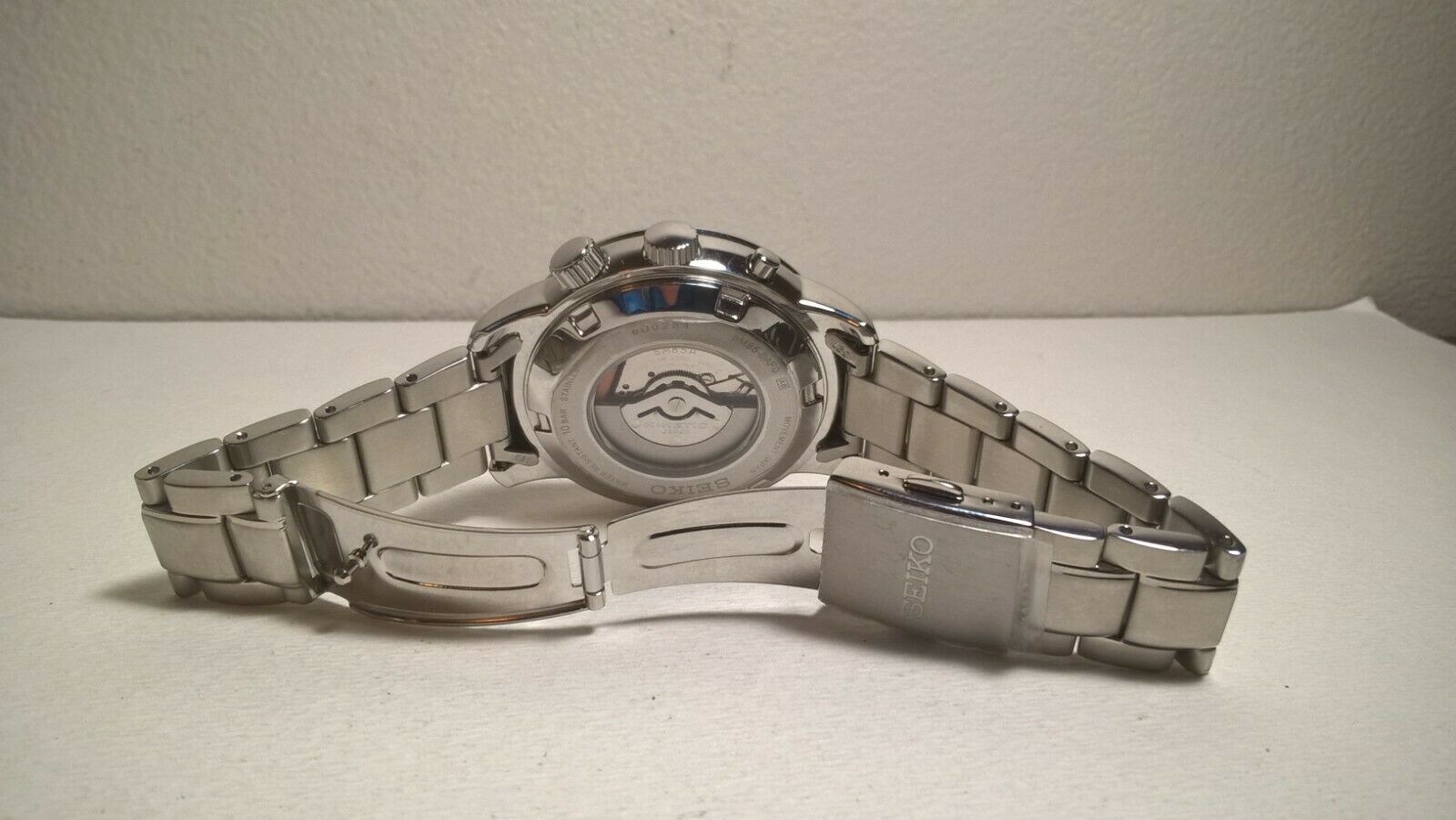 Mint Seiko 5m85 0af0 Sun067p1 Kinetic Gmt Word Time Watch Full Set Watchcharts