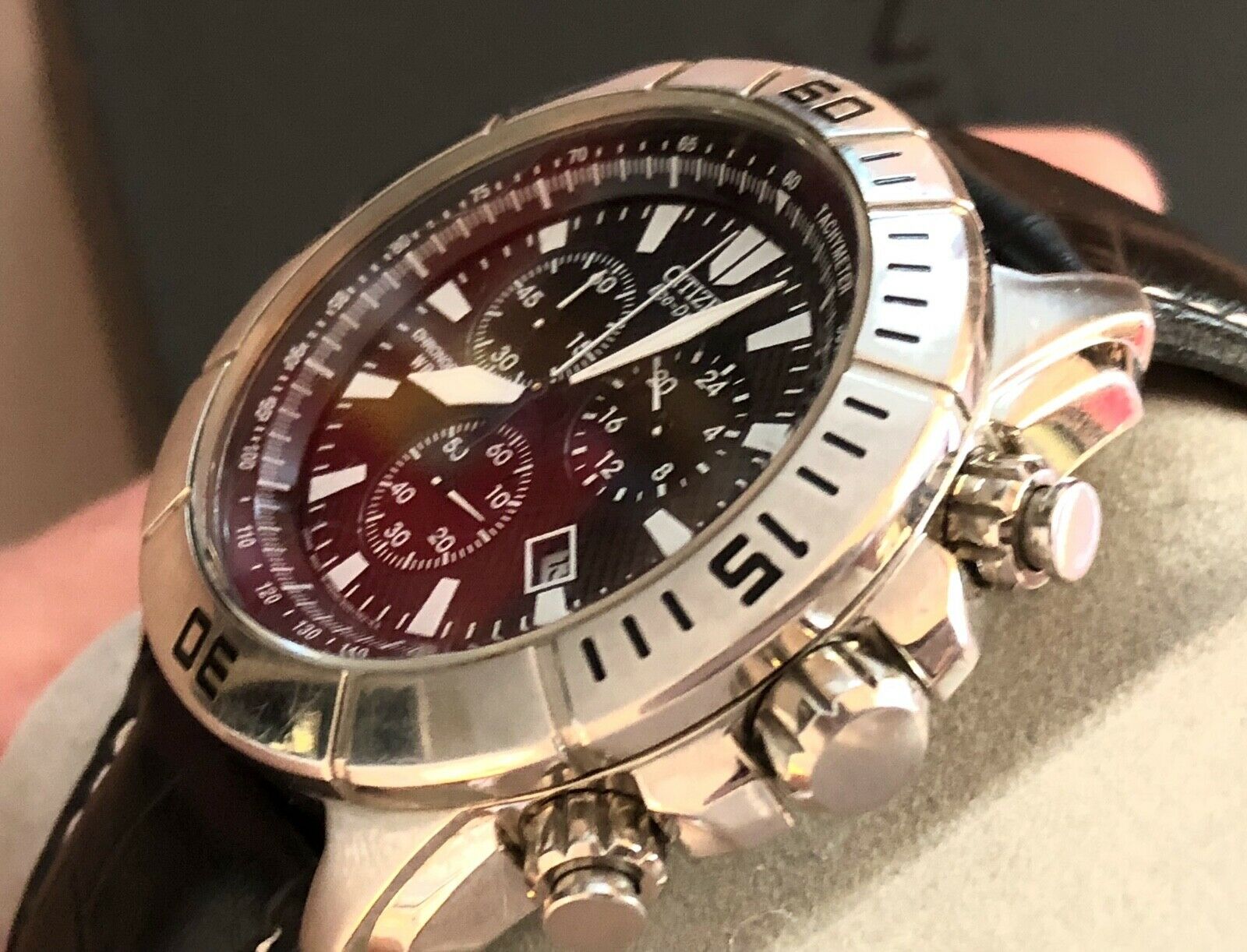 CITIZEN ECO DRIVE CHRONOGRAPH - H500-S060834 - WR100 Black