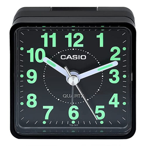 Casio TQ140 Travel Alarm Clock – Portable & Reliable For Trips