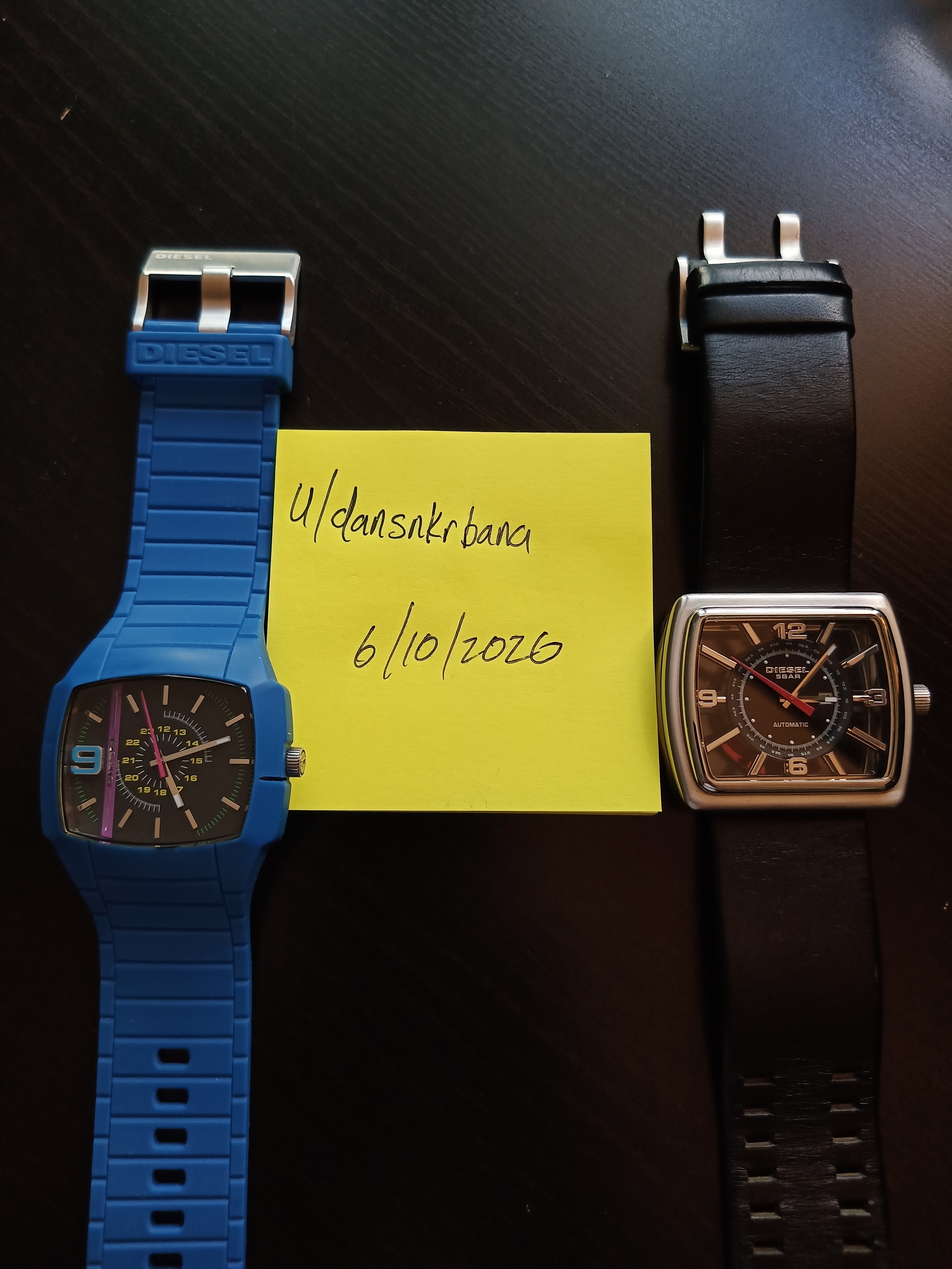 WTS] 2 x Diesel Watches – (1) Automatic, Ref# DZ-4135 & (1) Quartz