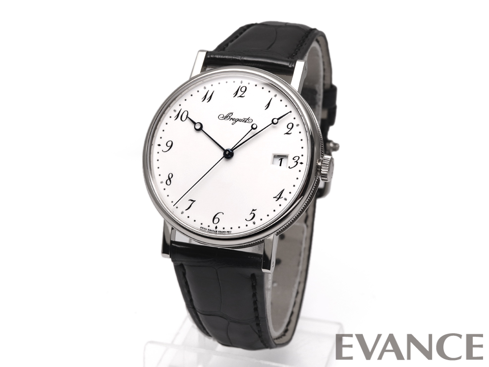 Used Breguet Classic 5177BB 29 9V6 Grand Feu White Enamel Men s