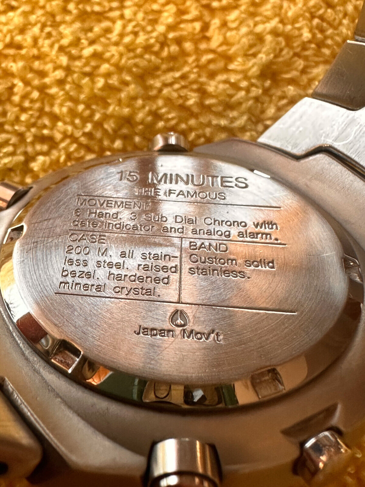 Nixon 15 Minutes The Famous Quartz Stainless Steel Silver Men
