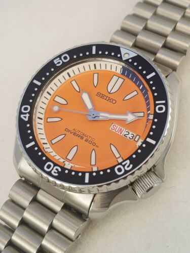 セイコーダイバー7S26-02K0 BULLET Near MINT] Seiko Diver 7S26-02K0 SKXA55 Bullet Orange 40mm