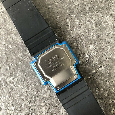 1985 CASIO FS-12 Rare Blue Model LCD Vintage Digital Retro Watch 