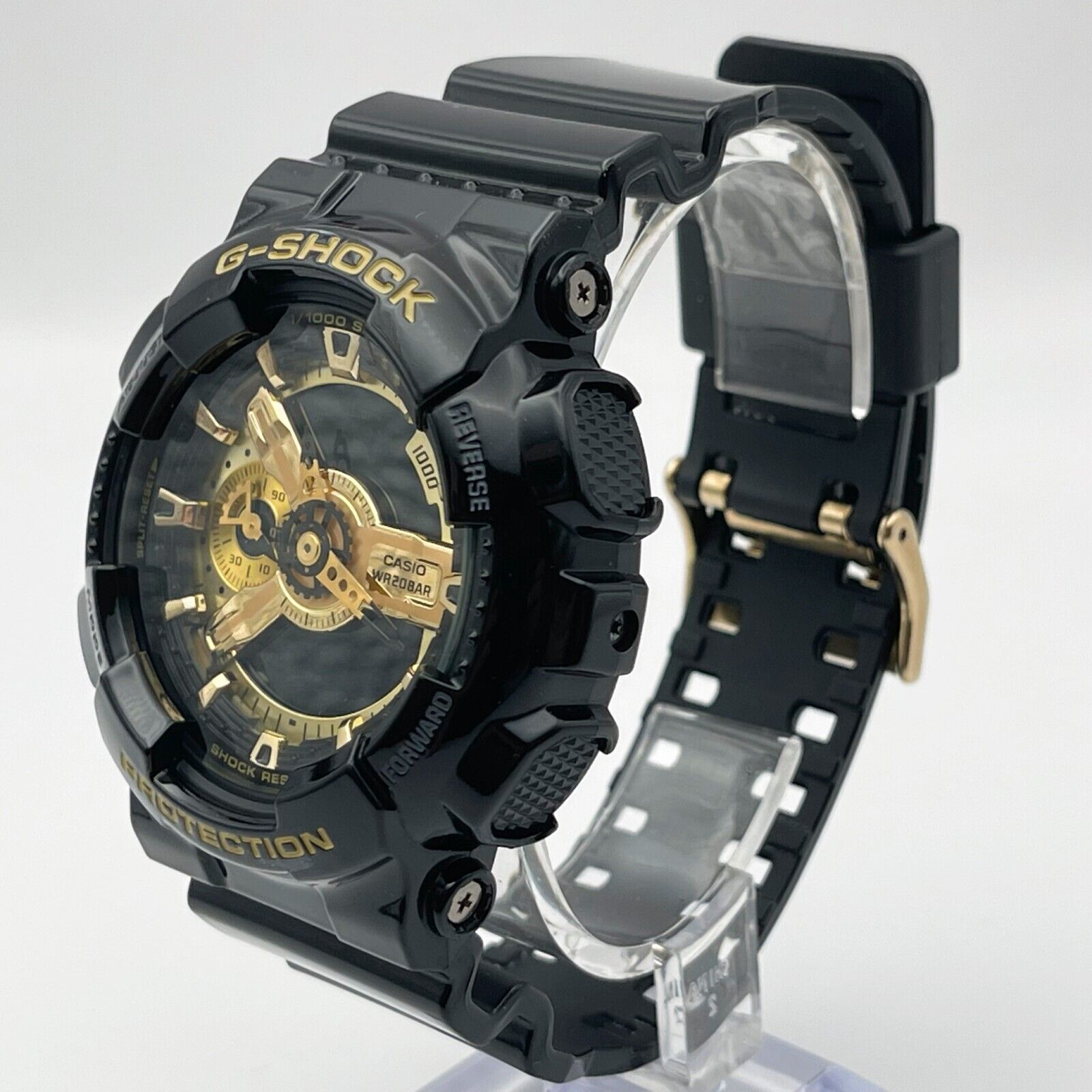 Near Mint CASIO G-SHOCK Black × Gold GA-110GB-1AJF analog digital