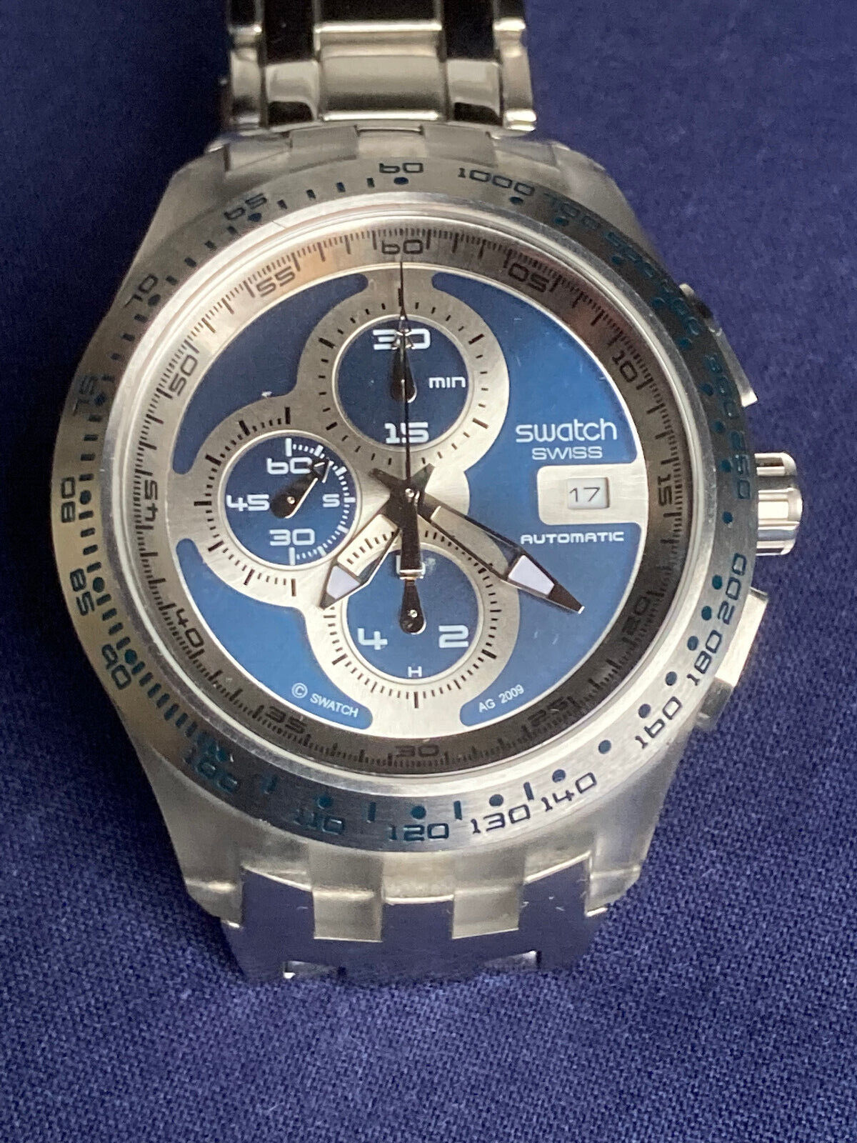 Swatch Right Track Irony Automatic Chrono ref. SVGK407 WatchCharts Marketplace