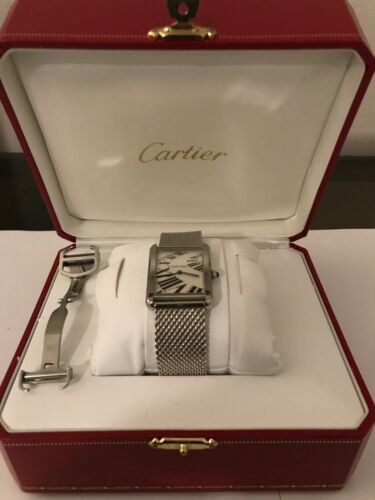 3300 Authentic Large Cartier Watch Tank Solo Limited Edition