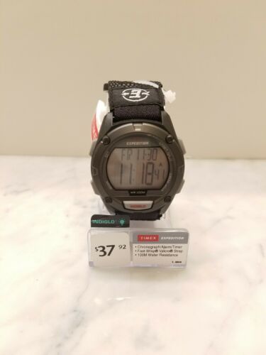 timex expedition classic digital chrono alarm timer 41mm watch