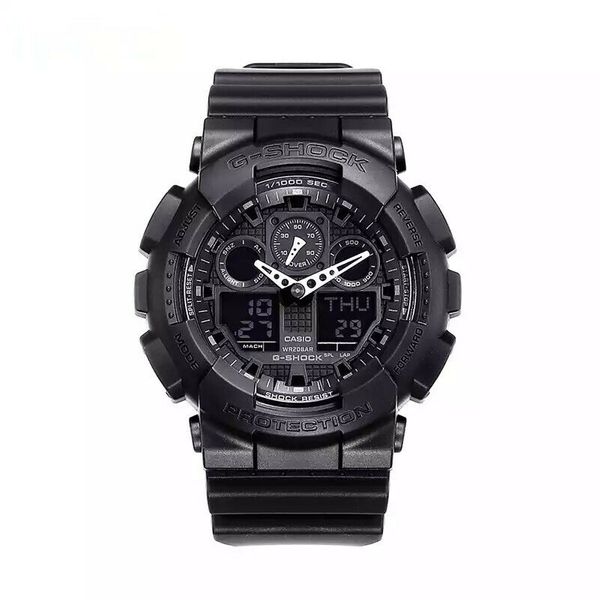 New G Shock Ga100 1a1 Mens Watch Black Resin Strap Chronograph