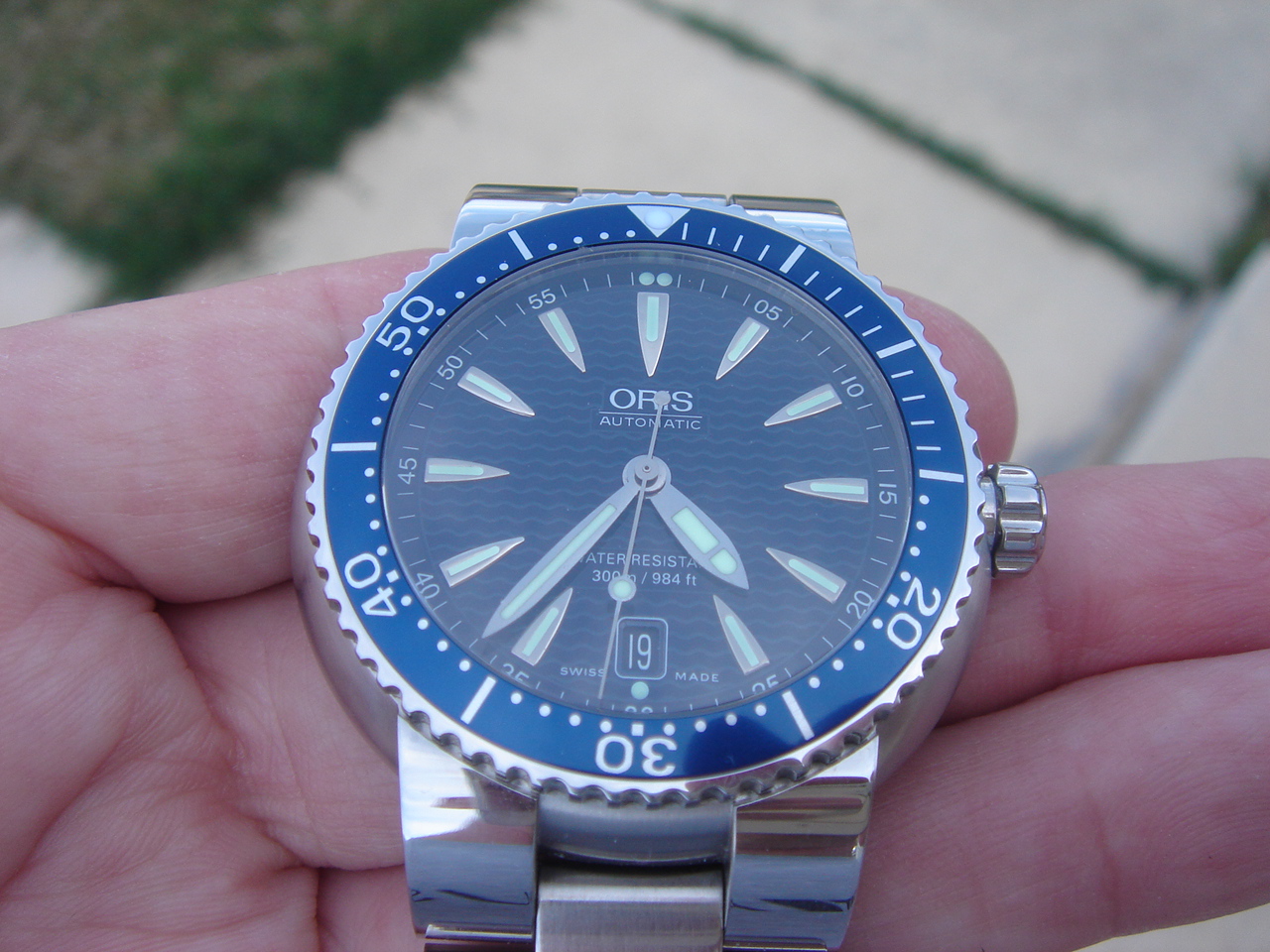 FS Oris TT1 300 Diver with blue wave dial WatchCharts Marketplace