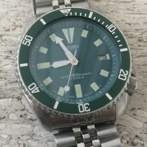 Seiko watch 7002 Mood Automatic Rare Vintage Green Excellent
