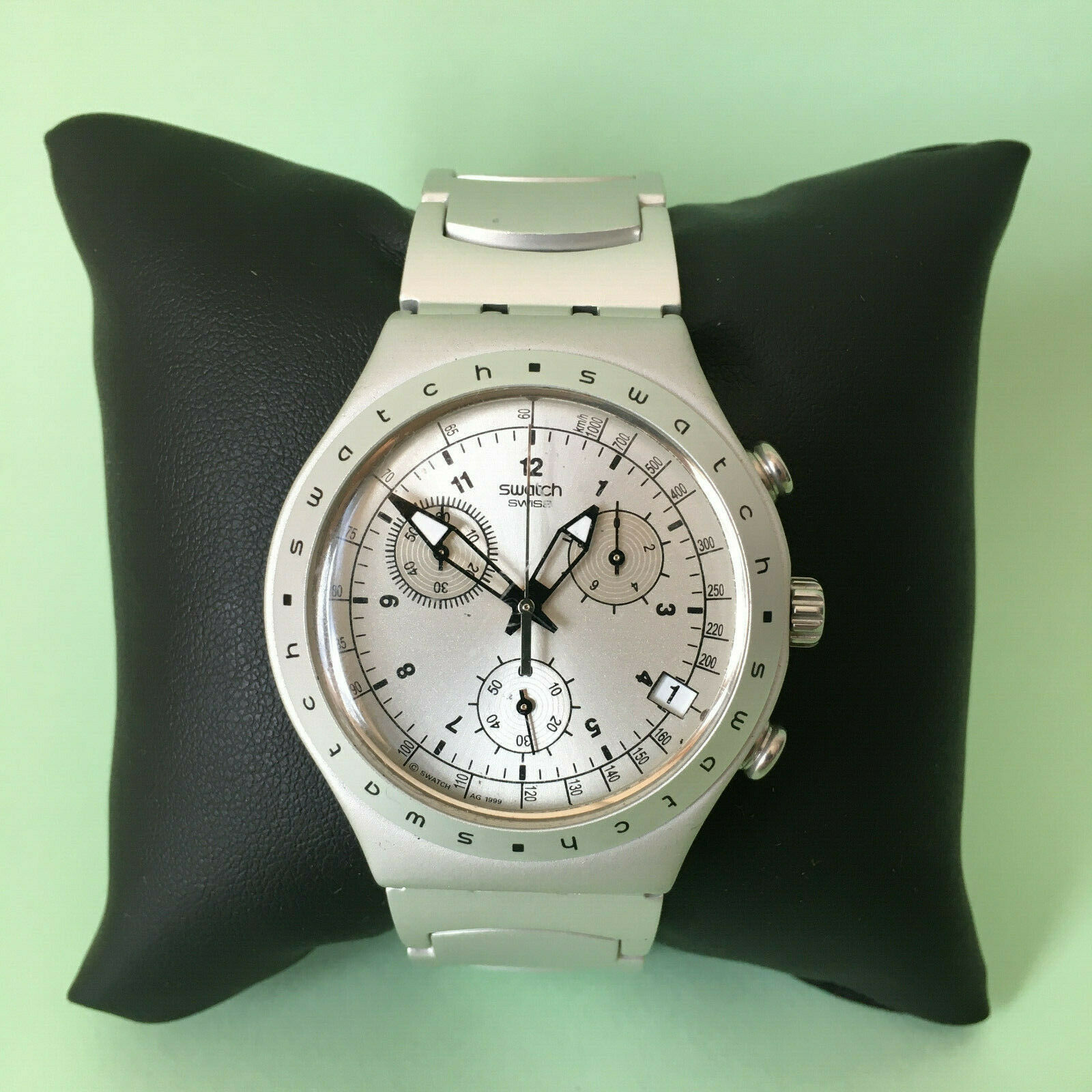 SWATCH WATCH FREEZING RAIN (2000) IRONY CHRONO YCS4006AG