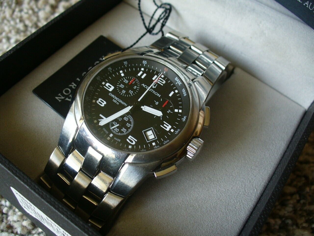 Accutron / Bulova 26B62 Buzz Aldrin Lunar Apollo Chronograph Watch