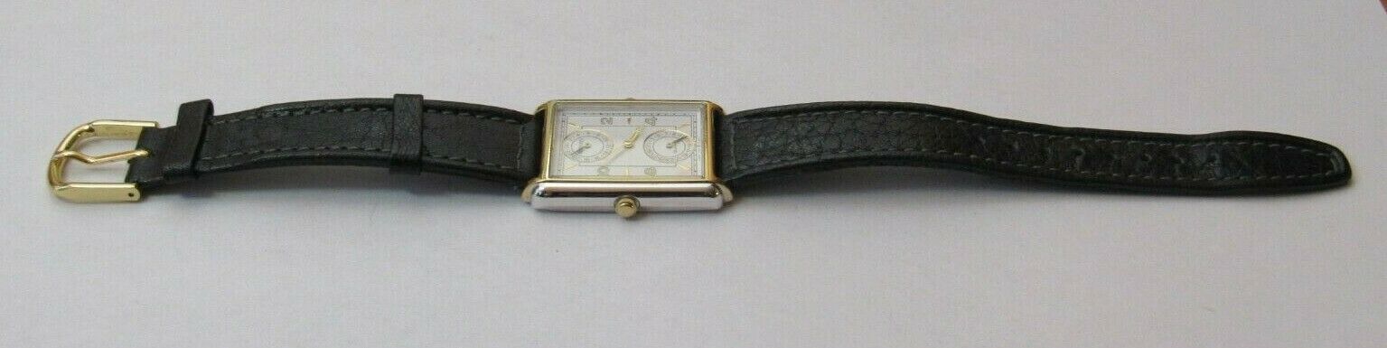 RARE SEIKO 7F22 5019 DUO DIAL DUAL TIME 2 TIME ZONE MENS CLASSIC