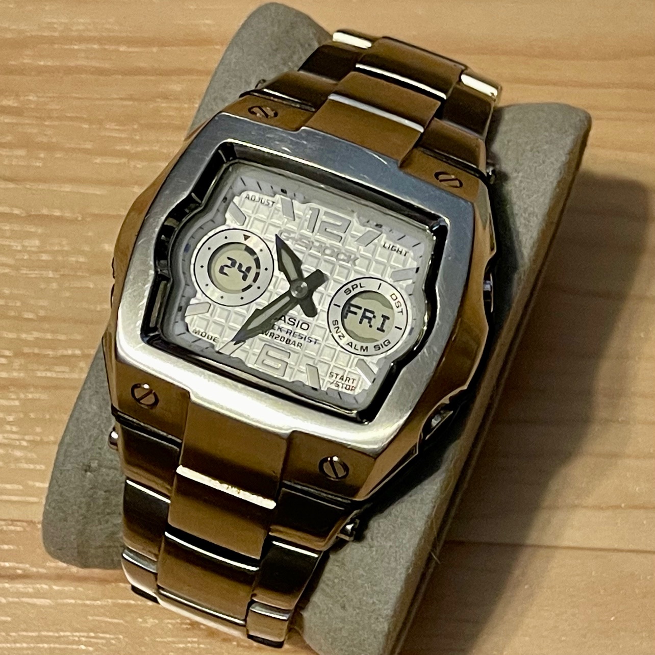 WTS] Casio G-Shock G-011D-7B “The Cube” White Ice Waffle Dial 