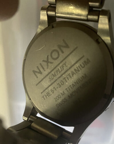 Nixon on sale titanium watches