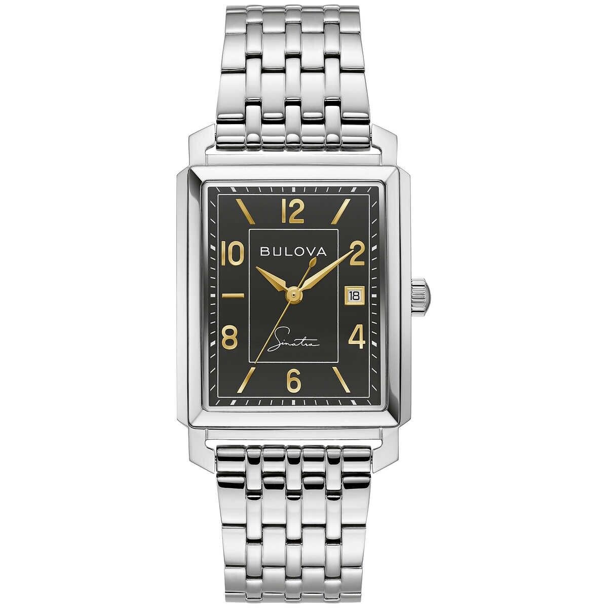 Bulova men's best sale tank watch