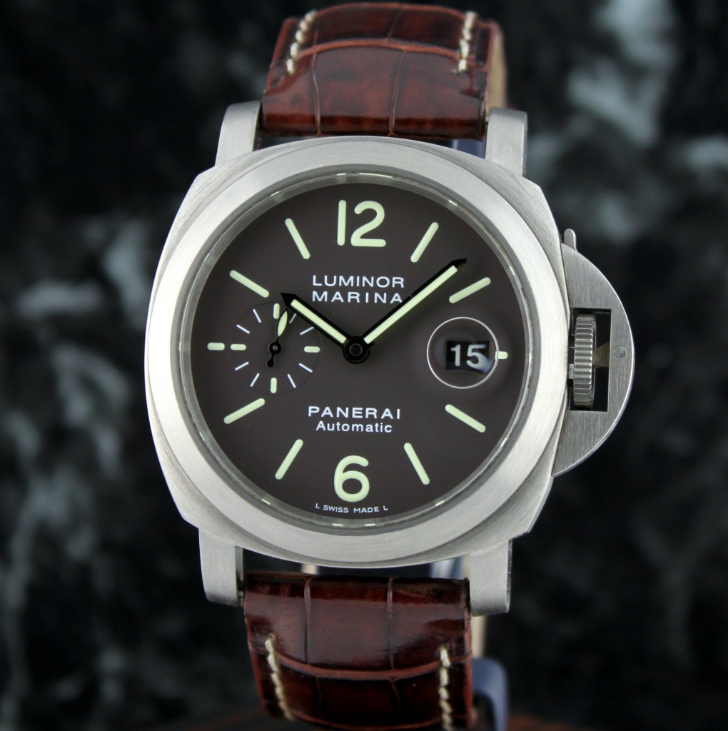 FS Panerai PAM 240 LUMINOR MARINA AUTOMATIC 44mm Titanium Tobacco dial WatchCharts Marketplace