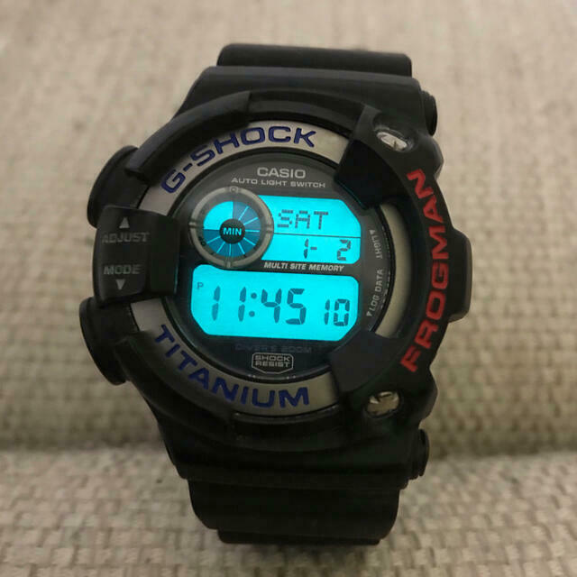 Casio G-Shock DW-9900 Frogman Titanium Case 1999 Digital Watch