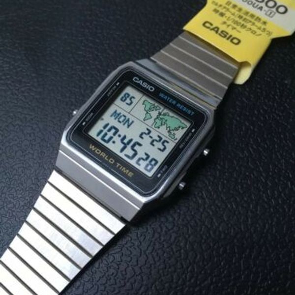 Casio A300u World Time Vintage Circa 1985 Superb Condition Made In