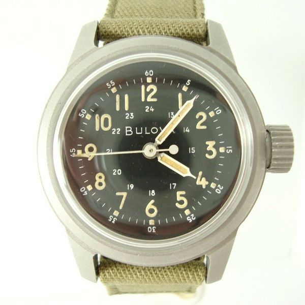 Vintage Bulova Military A-17A Men's Watch c1959, Serviced, Vintage Band ...