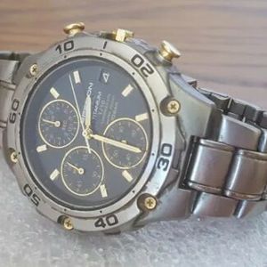 Seiko Alba Epsilon Titanium 1/10 Chronograph Watch, Fully Working, Shows  Wear | WatchCharts