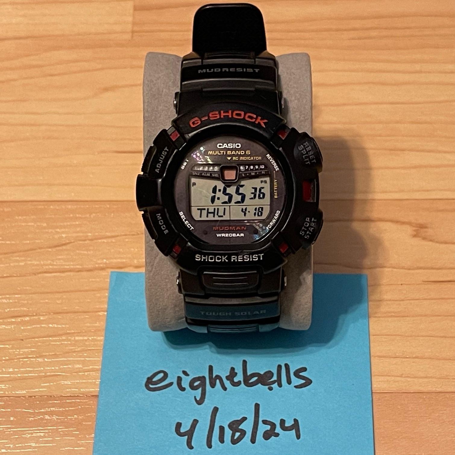 G-Shock newest Mudman GW-9010 (3150) Men's Tough Solar Multi Band 6 Watch RARE