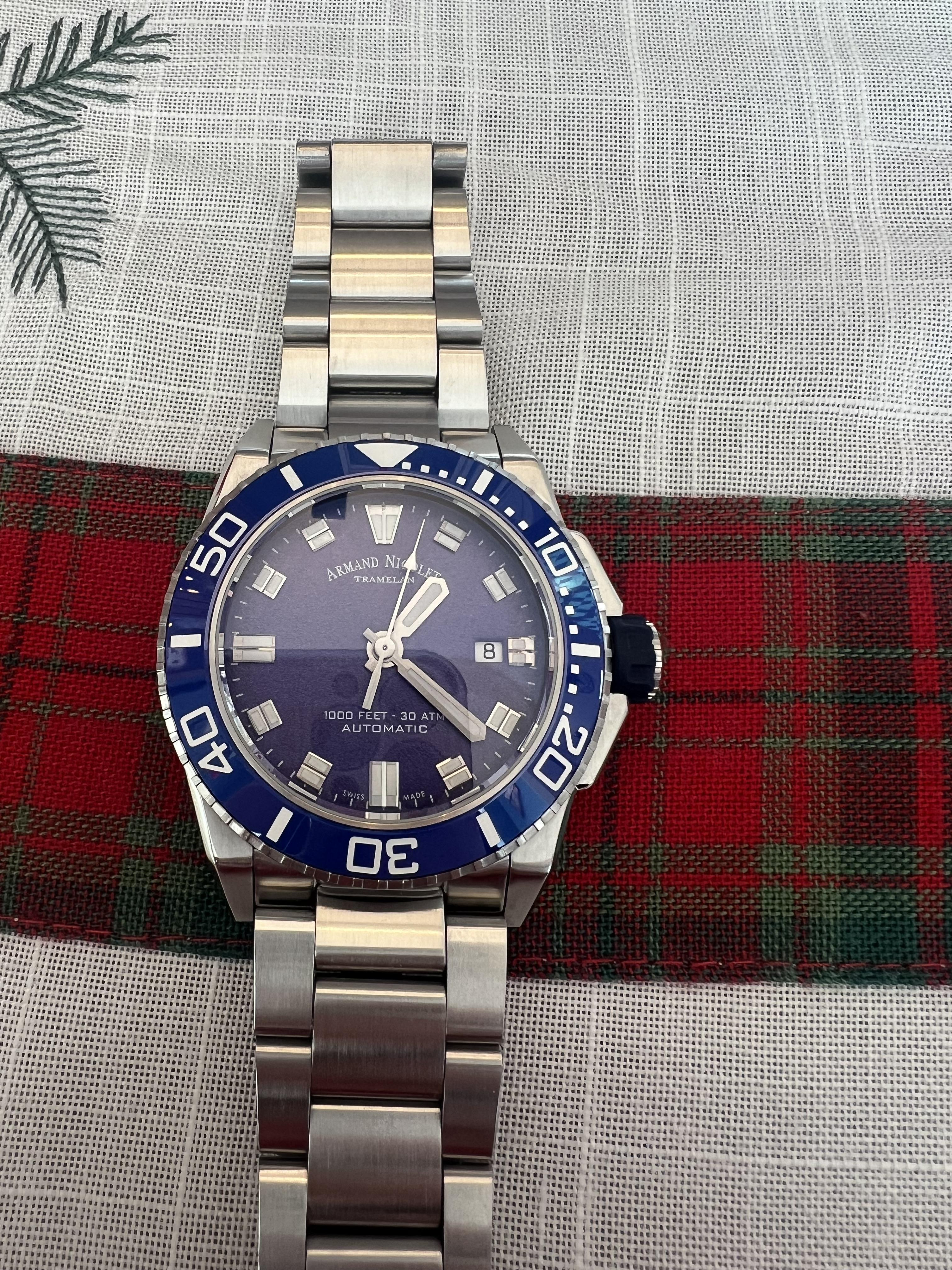 WTS Armand Nicolet JS9 44 Diver Reduced WatchCharts Marketplace