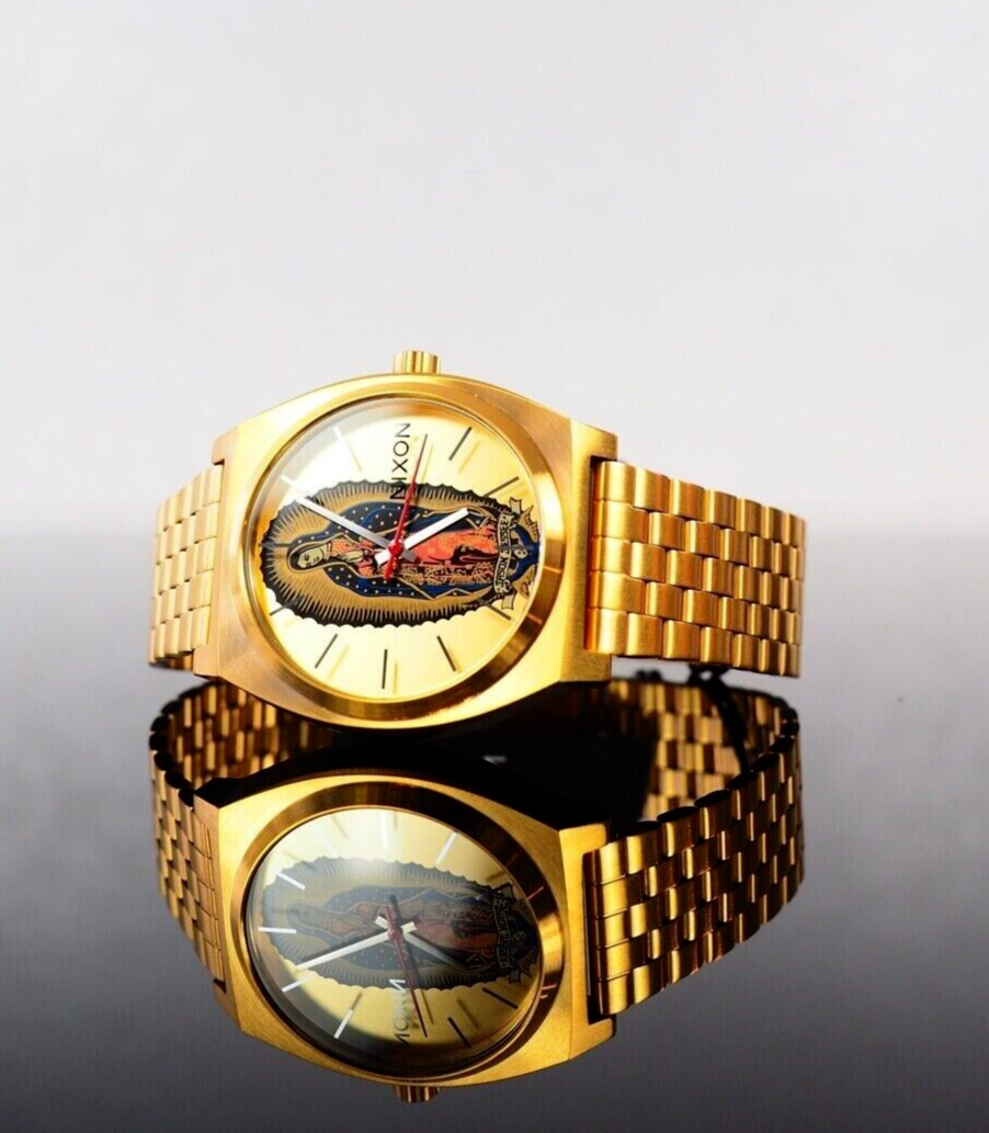 Nixon Santa Cruz Watch Jason Jesse Gold Time Teller Skateboard New