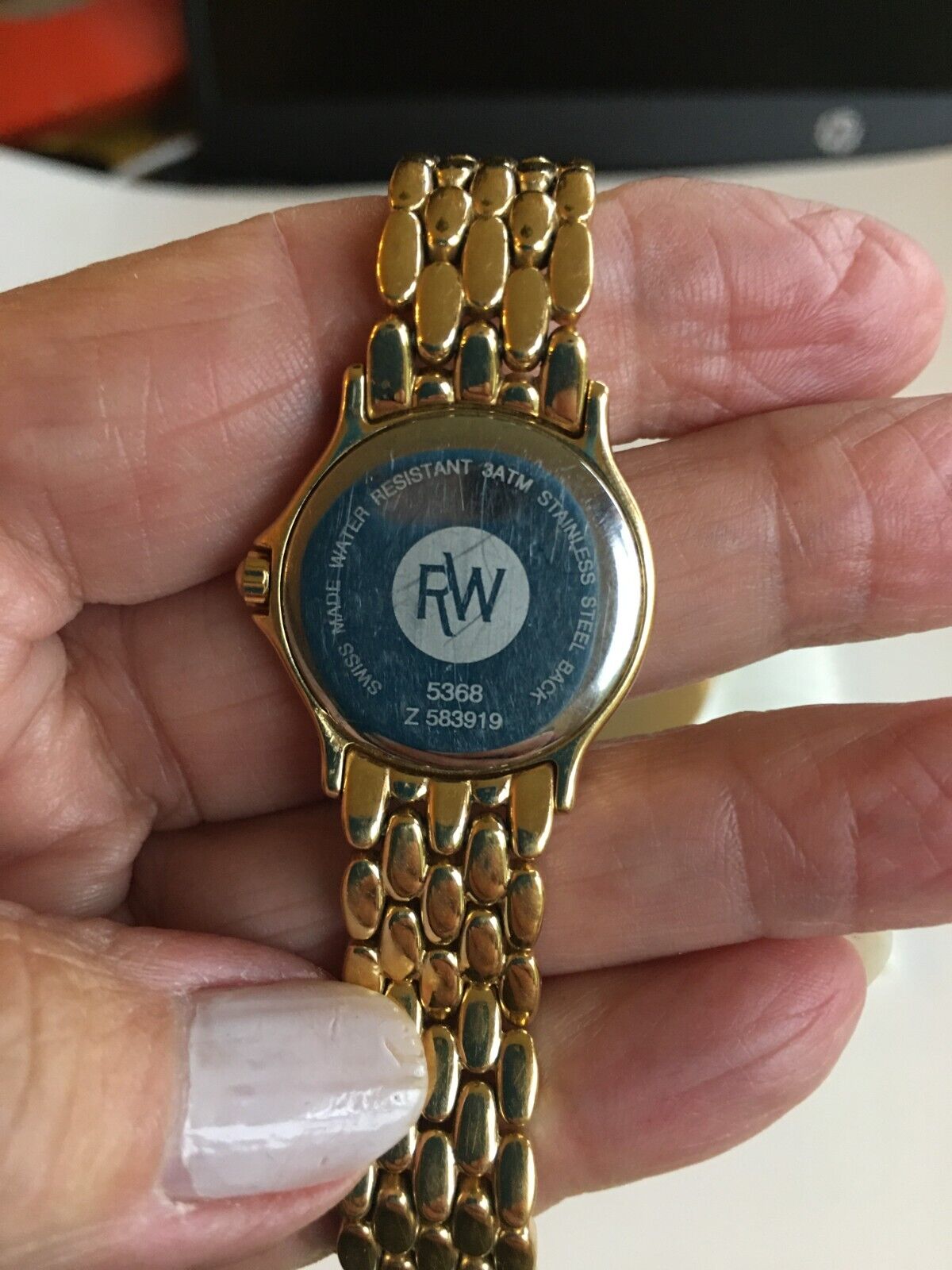 Women's Raymond Weil 5368 Gold Tone Swiss Quartz Watch Women's Raymond Weil 5368 Gold Tone Swiss Quartz Watch