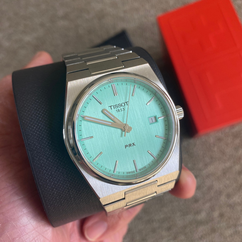 FS Tissot PRX light green dial on bracelet NEW WatchCharts