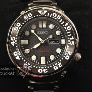 Seiko Black Carbon Dial SHC061 Sawtooth As New $425 Complete AD Kit |  WatchCharts
