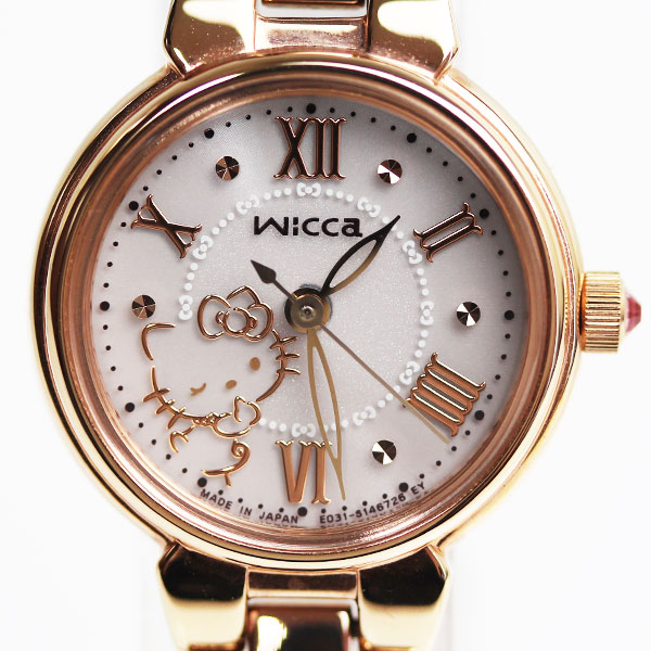 MT3447] ☆ Citizen CITIZEN wicca Eco-Drive E031-S105731 / KP2-167-11 Ladies  Quartz Hello Kitty Collaboration Watch Solar Pink Gold ☆ [Used] [Pawn shop  opening] [Easy tomorrow] | WatchCharts