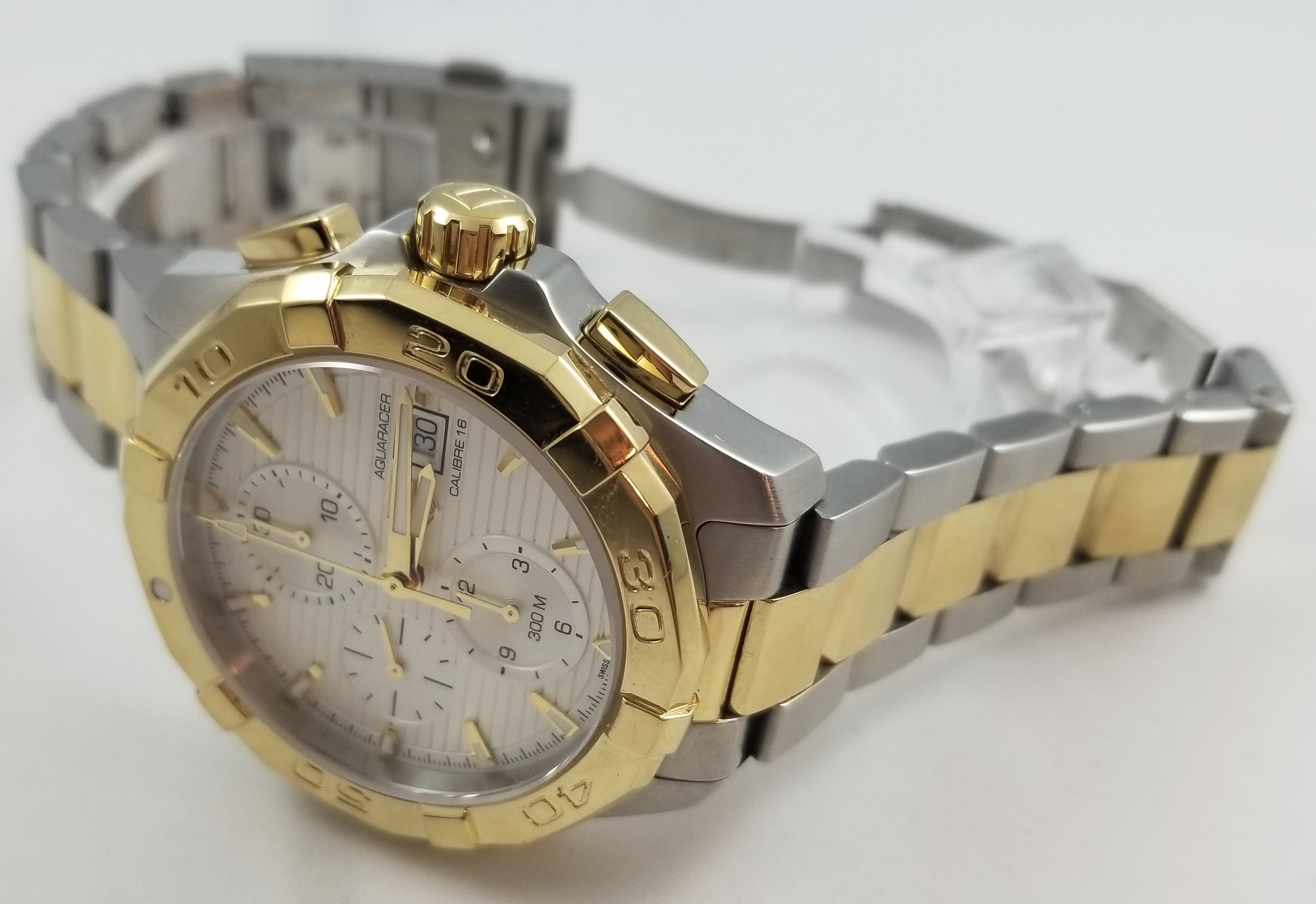 tag heuer aquaracer calibre 16 gold