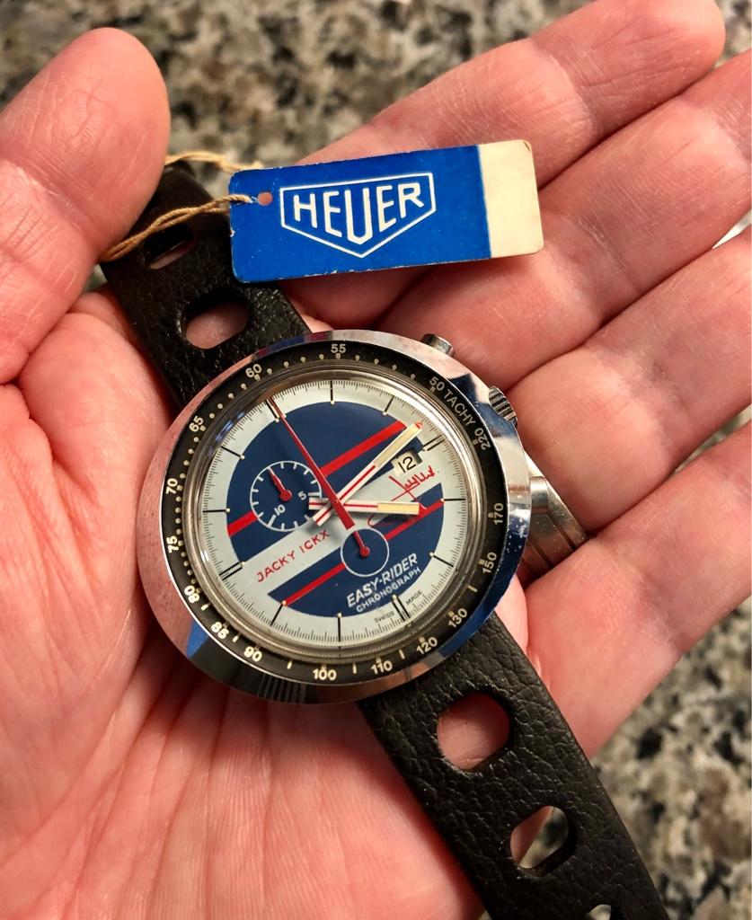 FS 1970s Heuer Leonidas 429.801 Jacky Ickx Easy Rider Chrono