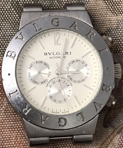 BVLGARI SD38S L2161 Suisse Chronograph Automatic Stainless Steel