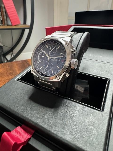 WTS Oris BC4 Chronograph Black Steel Automatic TP Ref 01 674